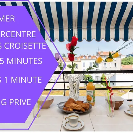 Perle Rare Cannes Croisette Vue Mer Parking 4P *